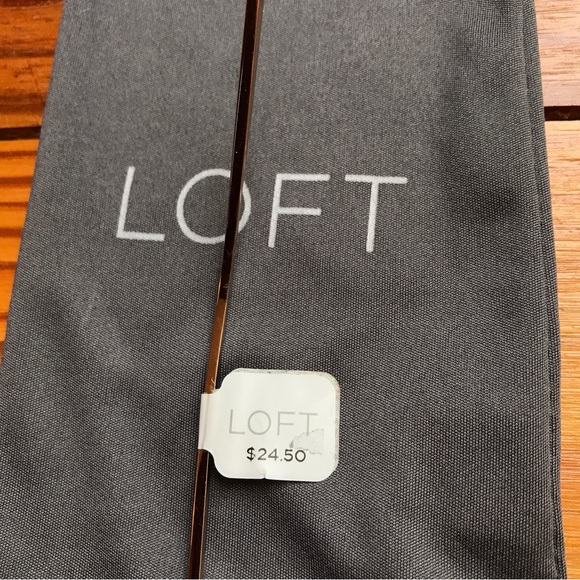 Loft Brown Tortoiseshell Gold Sunglasses, NWT, 6” - Picture 8 of 14